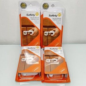 Safety 1st Baby Secure Mount Cabinet Locks Lot Of 4: 8 Total Locks Toddler New